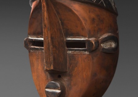 ELEGANT LWALWA MASK, DR CONGO 20TH CENTURY